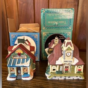 Vintage Giftco Post office and railway station votive houses